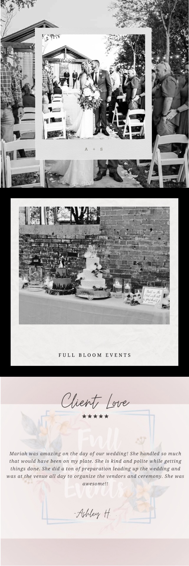 Full Bloom Events Colorado Wedding Coordinators